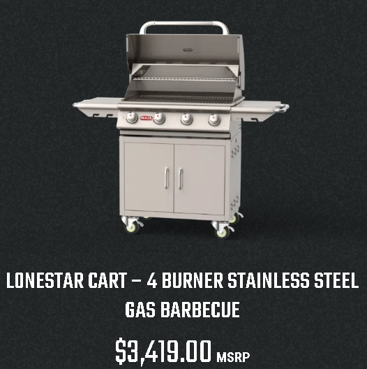 Bull Portable Lonestar Grill Cart